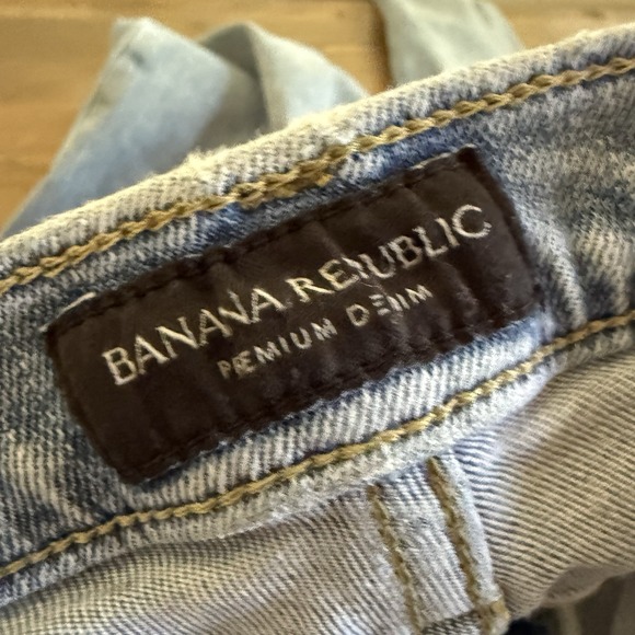 Banana Republic Womens 32S Short Petite Blue  High Rise Button Fly  Denim‎ Jeans - Picture 5 of 10